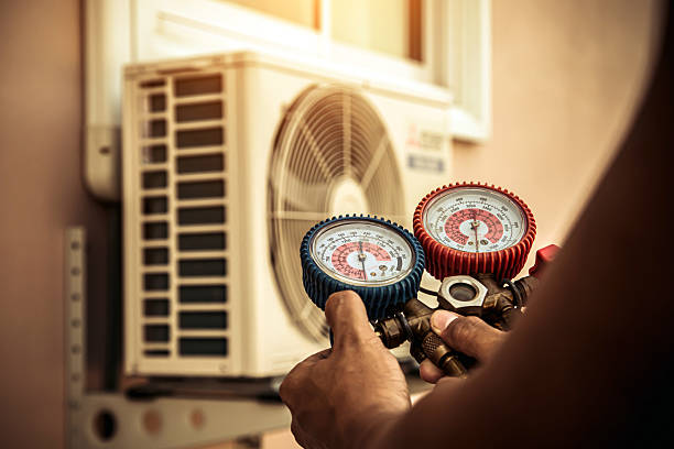 Professional Hvac Maintenance technician working in Three Rivers, MI